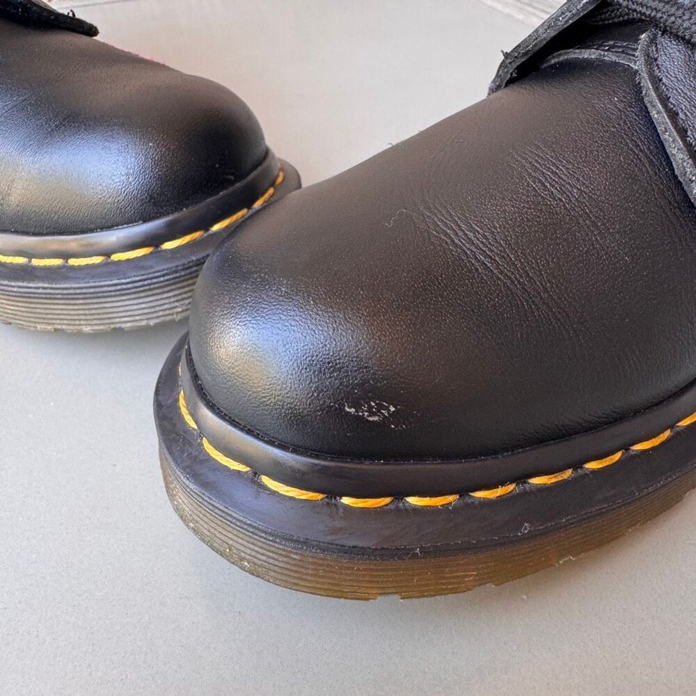 Dr Martens 1914 Vonda 14 Eye Lace Up Tall Boots Black Red Rose Womens 7US/38EU - Picture 14 of 16